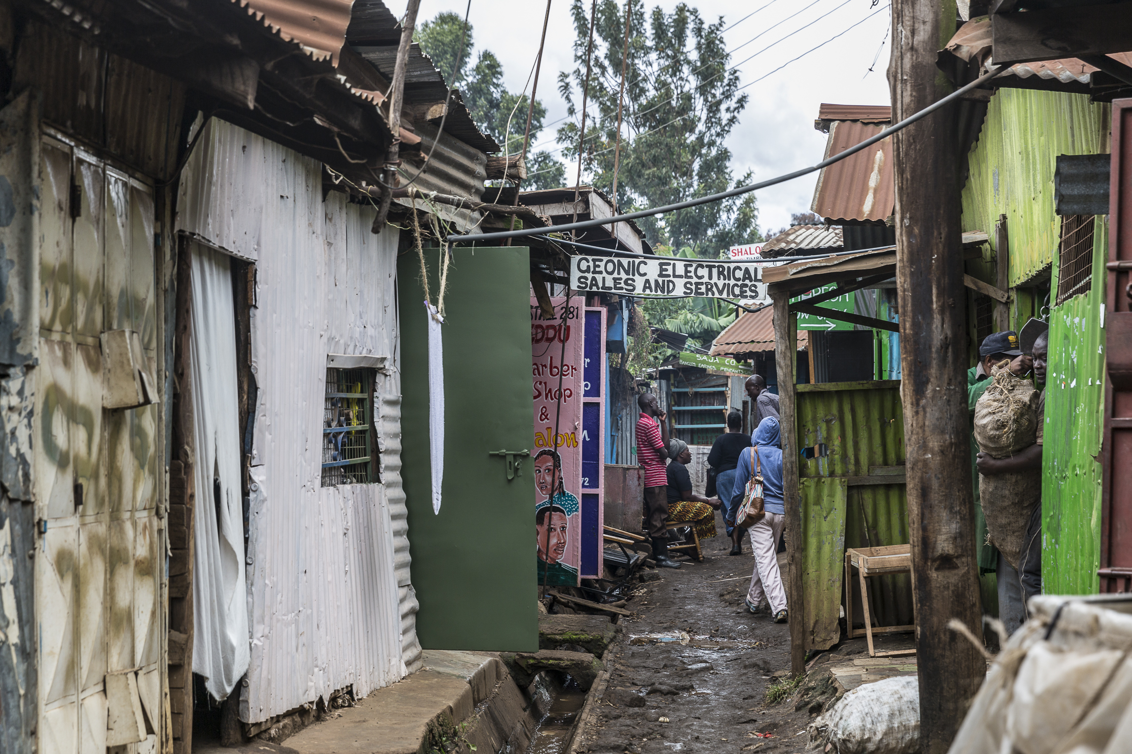 Kibera alley way